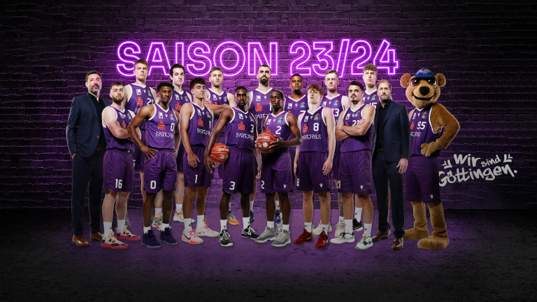 Das Team der BG Goettingen in der Saision 2023/2024
